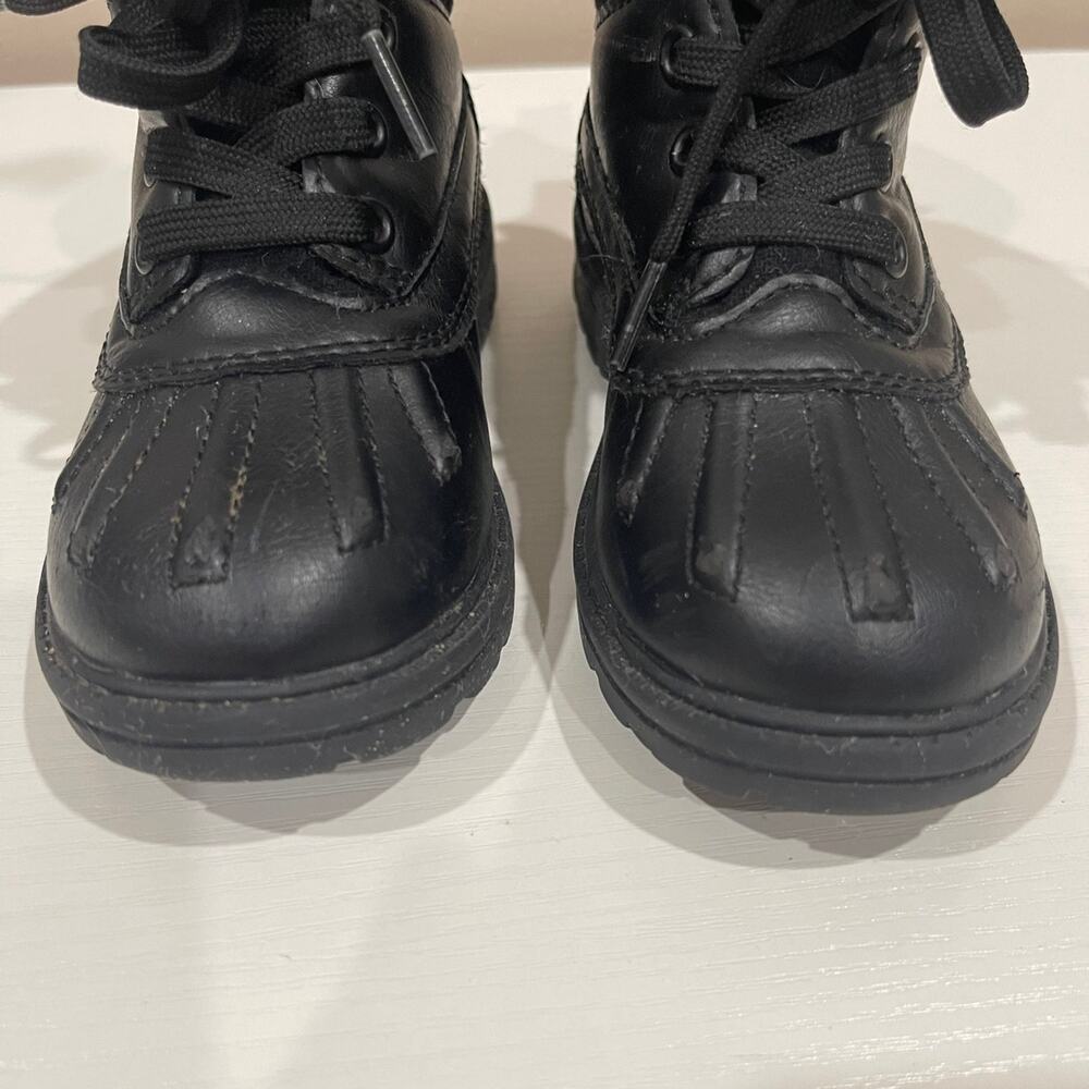 UNLTD Toddler Black Boots Size 8 West-01T - Picture 5 of 9